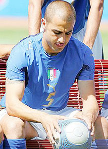 Il capitano della nazionale italiana, Fabio Cannavaro